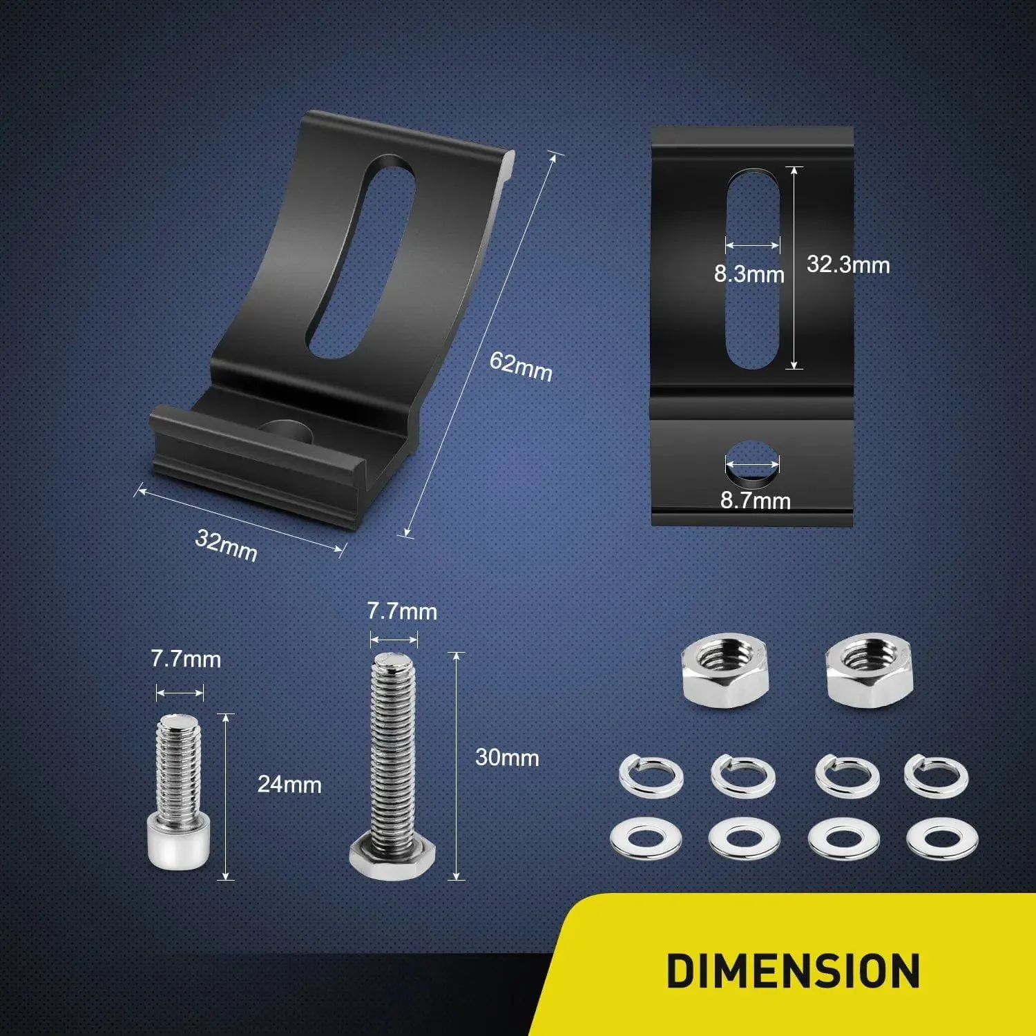Universal Slide Base Mount Bracket (Pair)