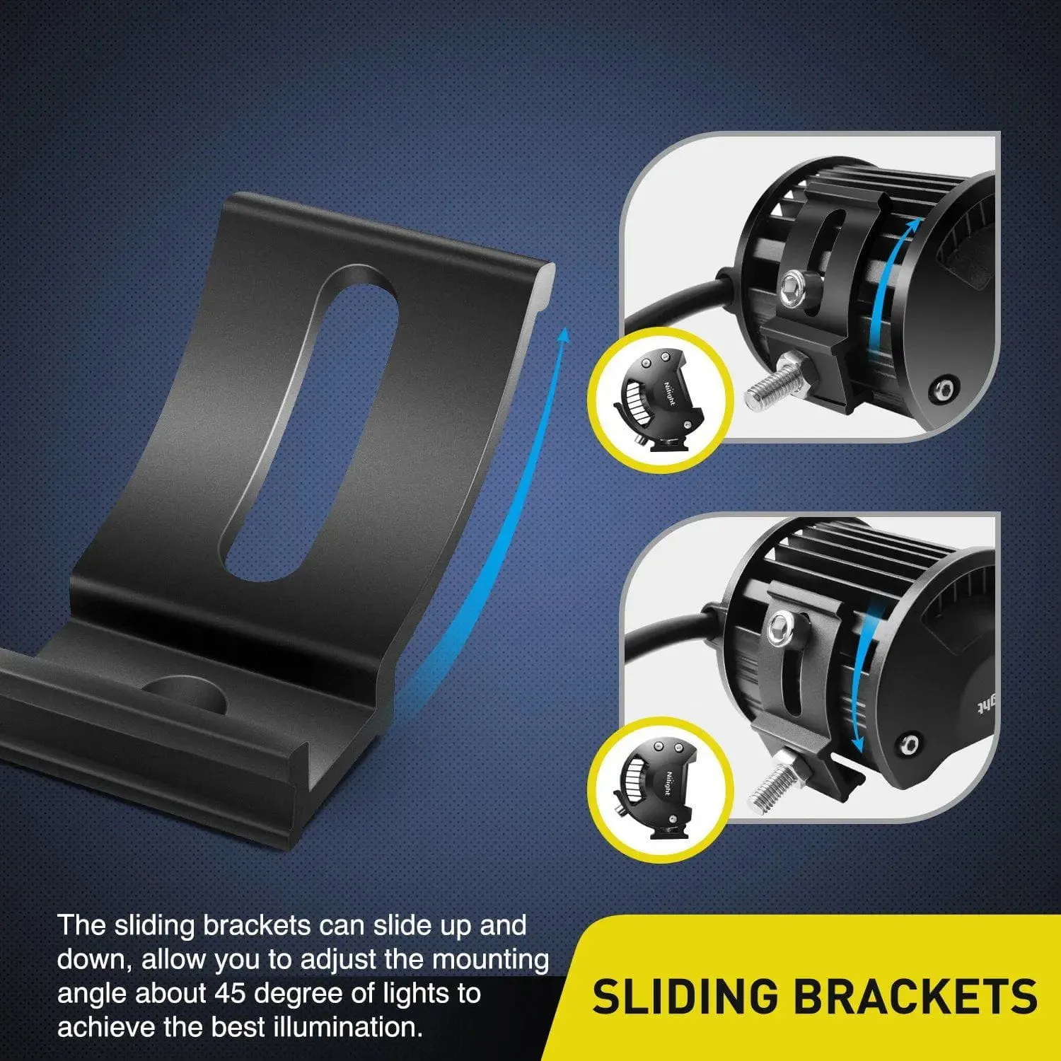 Universal Slide Base Mount Bracket (Pair)